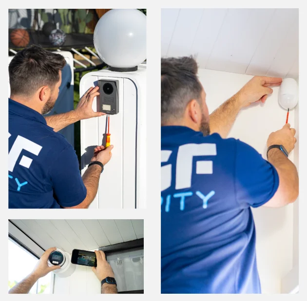 Residential security upgrade with an intercom system installed