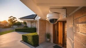 CCTV camera installed outside a Sydney home for security